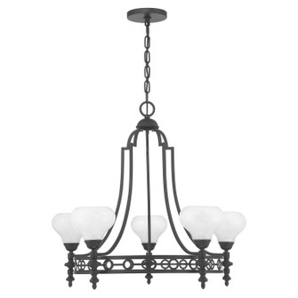 Allston Five Light Chandelier in Matte Black (51|1-1606-5-89)