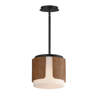 Draughtsman Two Light Semi Flush Mount - Pendant in Walnut / Black (16|21714SWWNBK)
