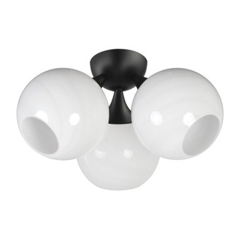 Neve Three Light Semi Flush Mount in Black (16|21225MRBK)