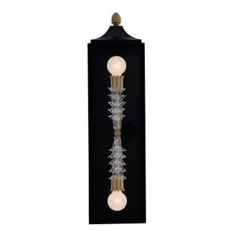 Midsummer Two Light Wall Sconce in Matte Black (33|410121MB)