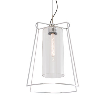 Cere One Light Pendant in Polished Nickel (185|5389-PN-CL)