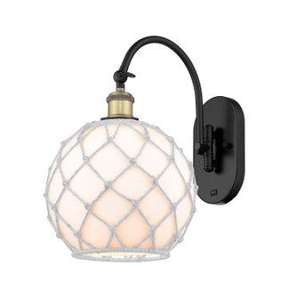 Ballston One Light Wall Sconce in Black Antique Brass (405|918-1W-BAB-G121-10RW)