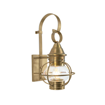 American Onion One Light Outdoor Wall Mount in Aged Brass (185|1713-AG-CL)
