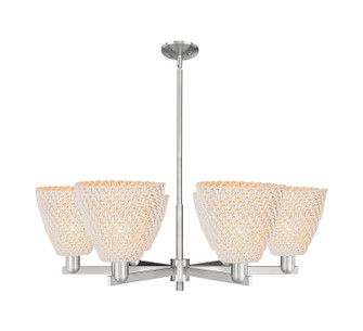 Arcadia Six Light Chandelier in Satin Nickel (405|716-6CR-SN-NBD-9-NAT)