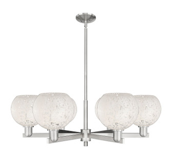 Arcadia Six Light Chandelier in Satin Nickel (405|716-6CR-SN-G1216-8WM)