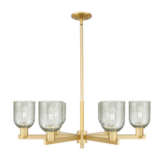 Arcadia Six Light Chandelier in Satin Gold (405|716-6CR-SG-G259)