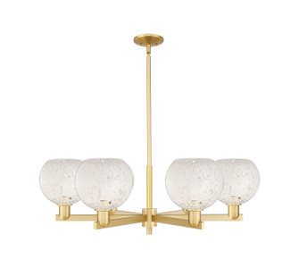 Arcadia Six Light Chandelier in Satin Gold (405|716-6CR-SG-G1216-8WM)