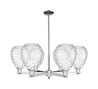 Arcadia Six Light Chandelier in Polished Nickel (405|716-6CR-PN-G372)