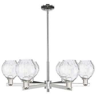 Arcadia Six Light Chandelier in Polished Nickel (405|716-6CR-PN-G362)