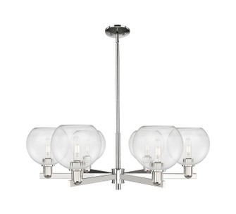 Arcadia Six Light Chandelier in Polished Nickel (405|716-6CR-PN-G122-8)