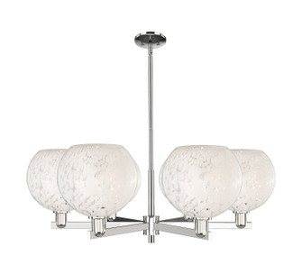 Arcadia Six Light Chandelier in Polished Nickel (405|716-6CR-PN-G1216-10WM)
