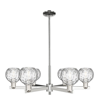 Arcadia Six Light Chandelier in Polished Nickel (405|716-6CR-PN-G1215-6)