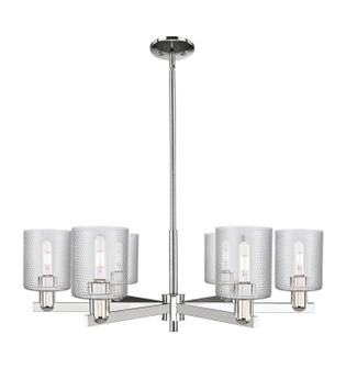 Arcadia Six Light Chandelier in Polished Nickel (405|716-6CR-PN-G112)