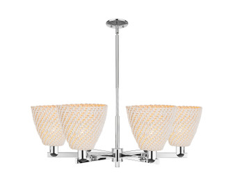 Arcadia Six Light Chandelier in Polished Chrome (405|716-6CR-PC-NBD-9-NAT)