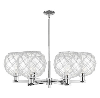 Arcadia Six Light Chandelier in Polished Chrome (405|716-6CR-PC-G122-10RW)