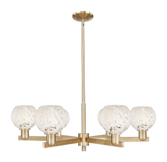 Arcadia Six Light Chandelier in Champagne Bronze (405|716-6CR-CB-G1216-6WM)