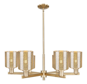 Arcadia Six Light Chandelier in Champagne Bronze (405|716-6CR-CB-G116)