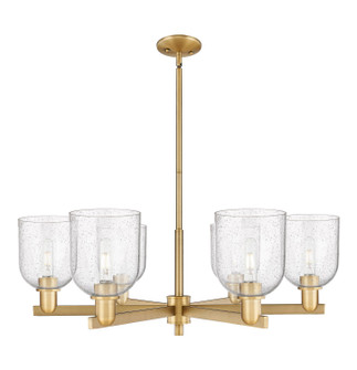 Arcadia Six Light Chandelier in Brushed Brass (405|716-6CR-BB-G558-6SDY)