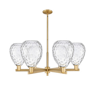 Arcadia Six Light Chandelier in Brushed Brass (405|716-6CR-BB-G372)