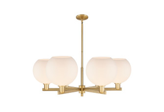 Arcadia Six Light Chandelier in Brushed Brass (405|716-6CR-BB-G121-10)