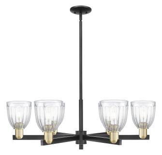 Arcadia Six Light Chandelier in Black Antique Brass (405|716-6CR-BAB-G442)