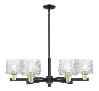 Arcadia Six Light Chandelier in Black Antique Brass (405|716-6CR-BAB-G402)