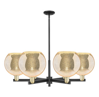 Arcadia Six Light Chandelier in Black Antique Brass (405|716-6CR-BAB-G128-10)
