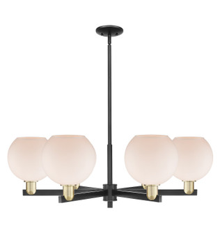 Arcadia Six Light Chandelier in Black Antique Brass (405|716-6CR-BAB-G121-8)