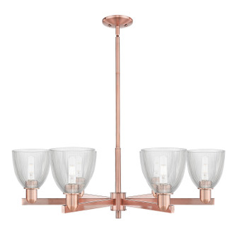 Arcadia Six Light Chandelier in Antique Copper (405|716-6CR-AC-G382)