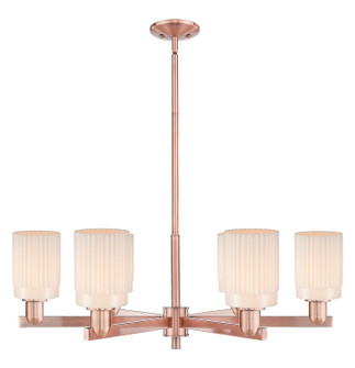 Arcadia Six Light Chandelier in Antique Copper (405|716-6CR-AC-G341)
