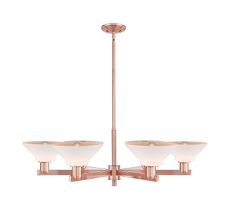 Arcadia Six Light Chandelier in Antique Copper (405|716-6CR-AC-G131)