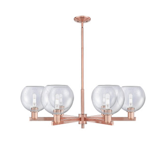 Arcadia Six Light Chandelier in Antique Copper (405|716-6CR-AC-G124-8)