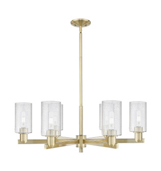 Arcadia Six Light Chandelier in Antique Brass (405|716-6CR-AB-G804)