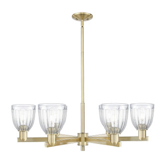 Arcadia Six Light Chandelier in Antique Brass (405|716-6CR-AB-G442)