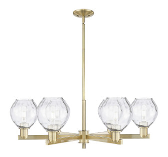 Arcadia Six Light Chandelier in Antique Brass (405|716-6CR-AB-G362)
