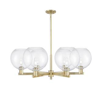 Arcadia Six Light Chandelier in Antique Brass (405|716-6CR-AB-G122-10)