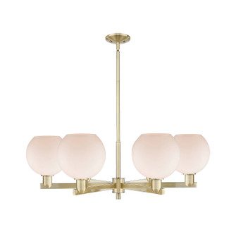 Arcadia Six Light Chandelier in Antique Brass (405|716-6CR-AB-G121-8)