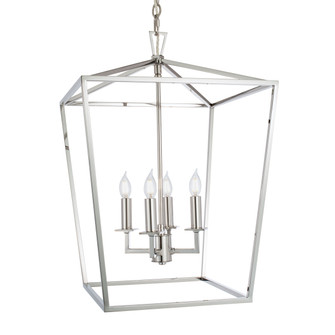 Cage Four Light Pendant in Polished Nickel (185|1081-PN-NG)