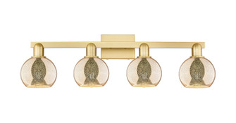 Arcadia Four Light Bath Vanity in Satin Gold (405|716-4W-SG-G128-6)