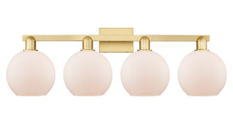 Arcadia Four Light Bath Vanity in Satin Gold (405|716-4W-SG-G121-8)
