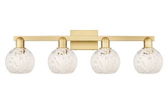 Arcadia Four Light Bath Vanity in Satin Gold (405|716-4W-SG-G1216-6WM)