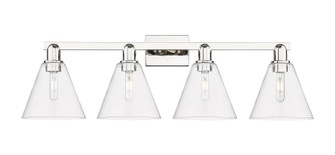 Arcadia Four Light Bath Vanity in Polished Nickel (405|716-4W-PN-GBC-82)