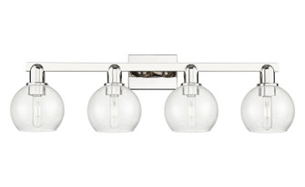 Arcadia Four Light Bath Vanity in Polished Nickel (405|716-4W-PN-G124-6)