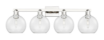 Arcadia Four Light Bath Vanity in Polished Nickel (405|716-4W-PN-G122-8)