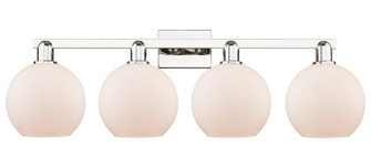 Arcadia Four Light Bath Vanity in Polished Nickel (405|716-4W-PN-G121-8)