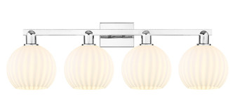 Arcadia Four Light Bath Vanity in Polished Chrome (405|716-4W-PC-G1217-8WV)