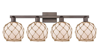 Arcadia Four Light Bath Vanity in Oil Rubbed Bronze (405|716-4W-OB-G121-8RB)