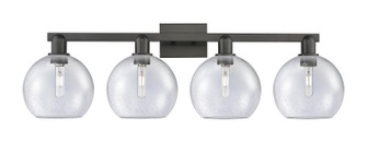 Arcadia Four Light Bath Vanity in Matte Black (405|716-4W-BK-G124-8)