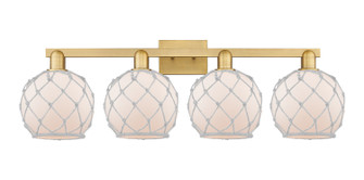Arcadia Four Light Bath Vanity in Brushed Brass (405|716-4W-BB-G121-8RW)