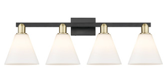 Arcadia Four Light Bath Vanity in Black Antique Brass (405|716-4W-BAB-GBC-81)